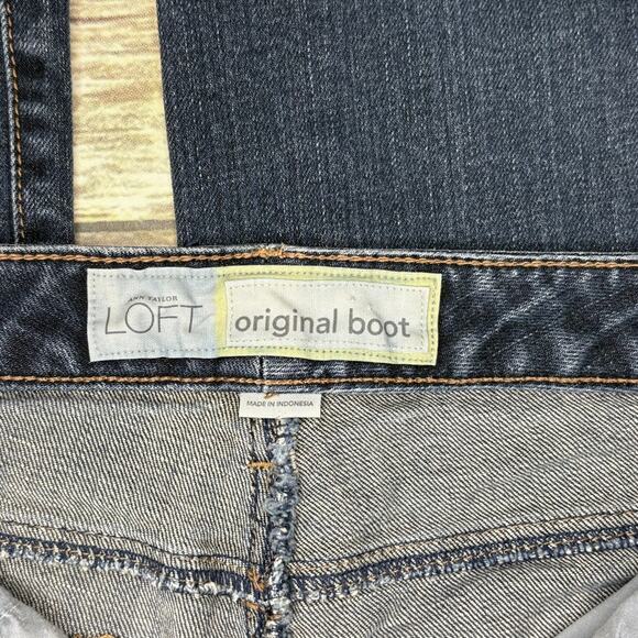 LOFT Original Boot Medium Wash Mid Rise Womens Jeans Sz 6 - Picture 8 of 9